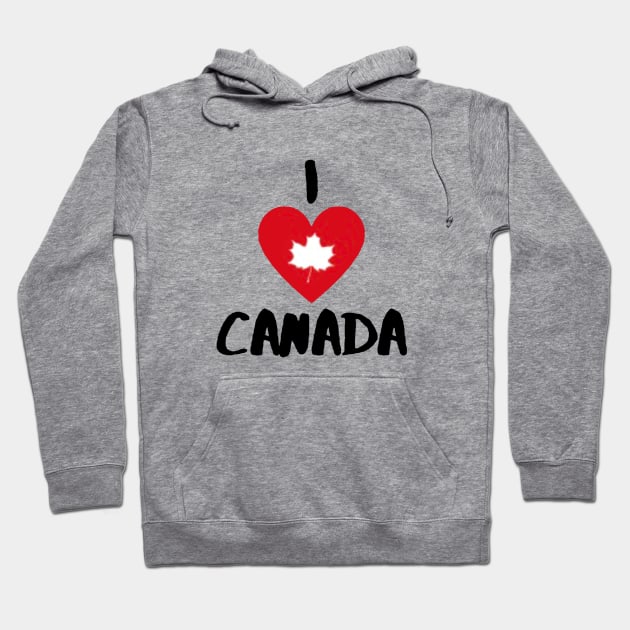 I Love Canada Hoodie by ROLLIE MC SCROLLIE